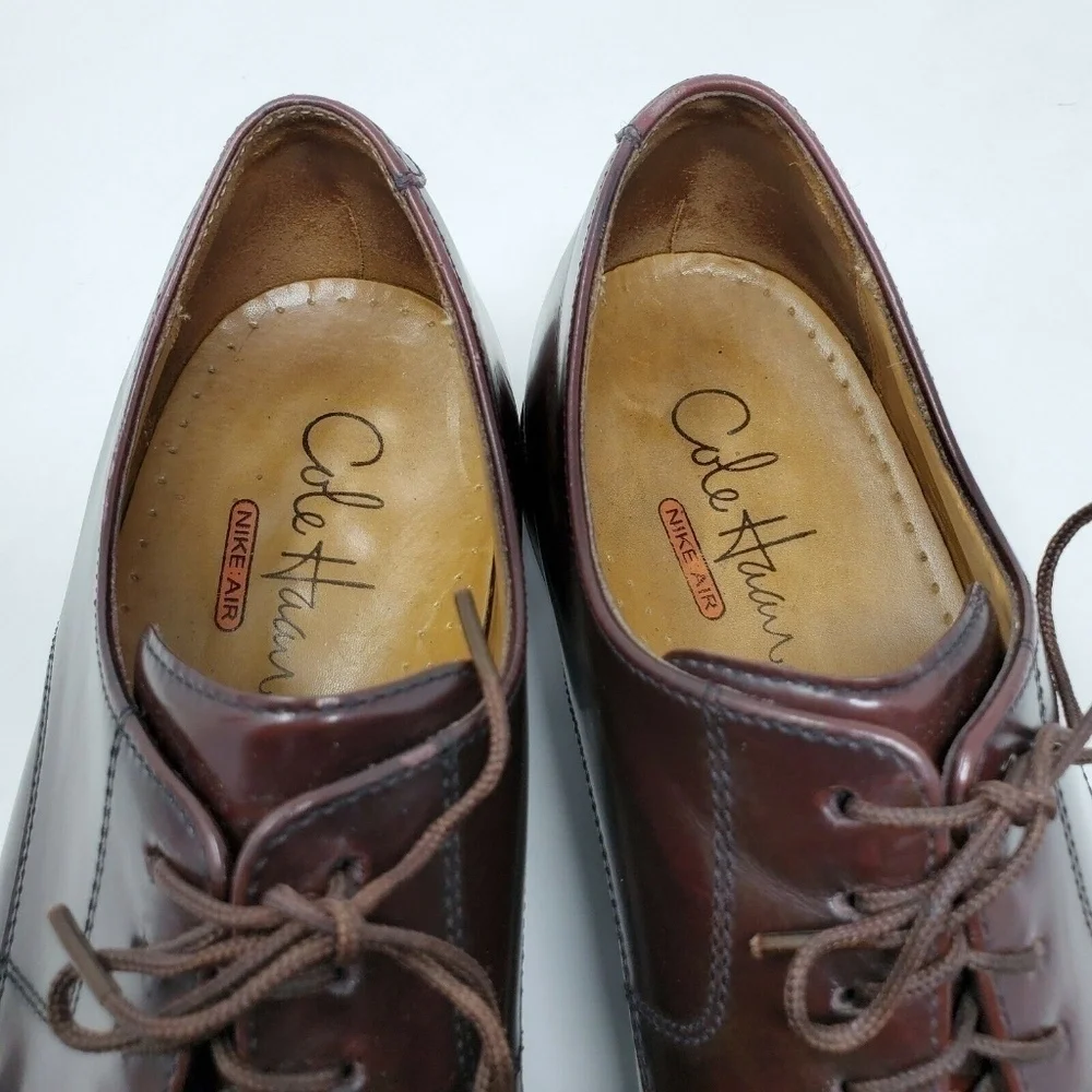 Cole Haan Nike Air Lot Brown Leather Oxford shoes